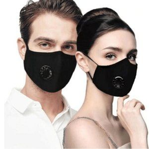 Fashion Mouth Cover Washable Reusable Black - Blue